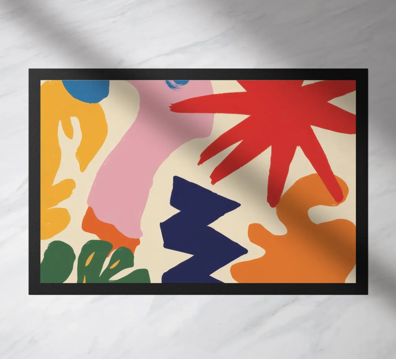 Esplosione di forme giocose zerbino da Sky Velour