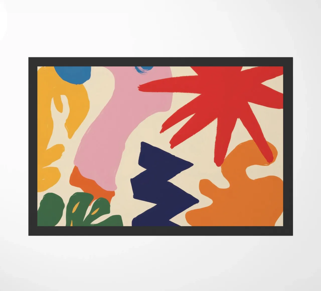 Esplosione di forme giocose zerbino da Sky Velour