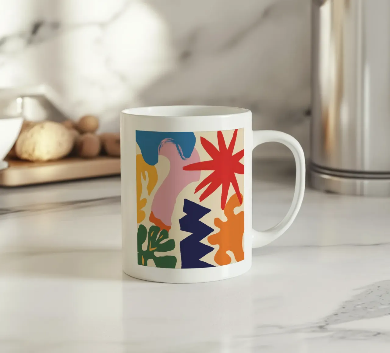 Speelse vorm explosie keramische mok van Sky Velour