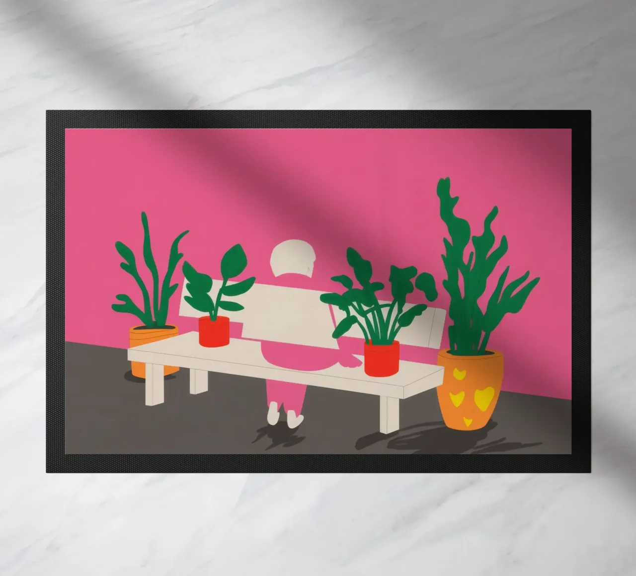 Stadstuin Rust deurmat van Sky Velour