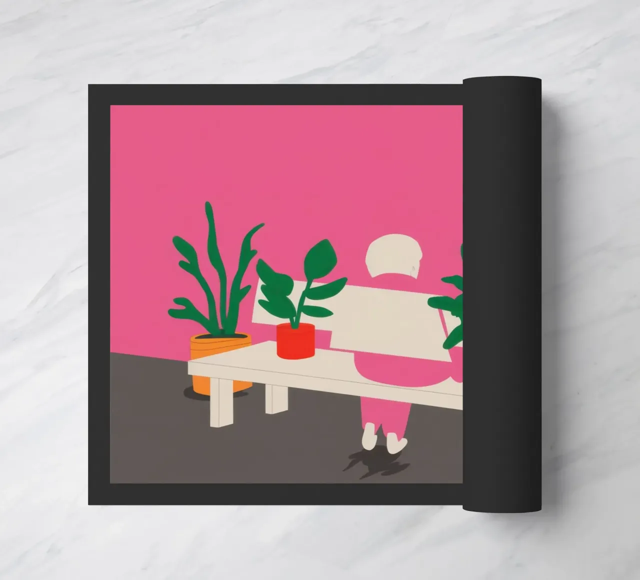 Stadstuin Rust deurmat van Sky Velour