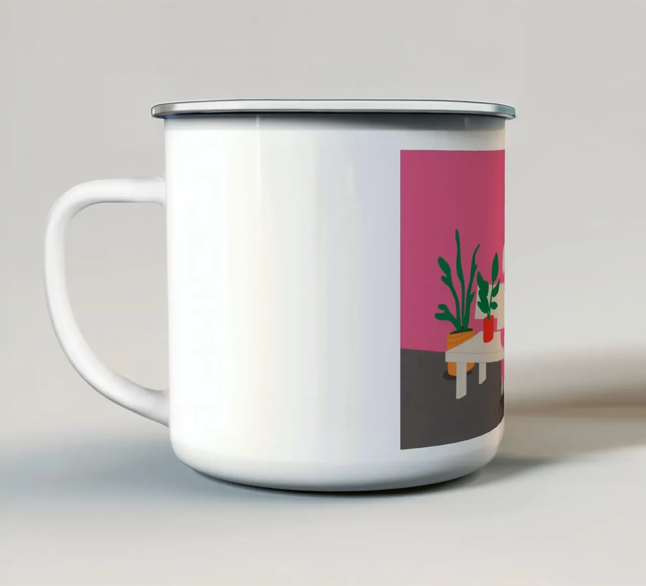 Stadstuin Rust emaille mok van Sky Velour