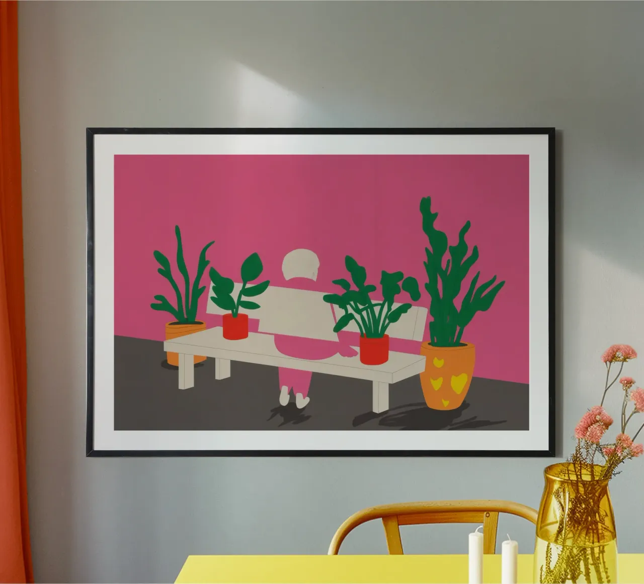 Stadstuin Rust poster van Sky Velour