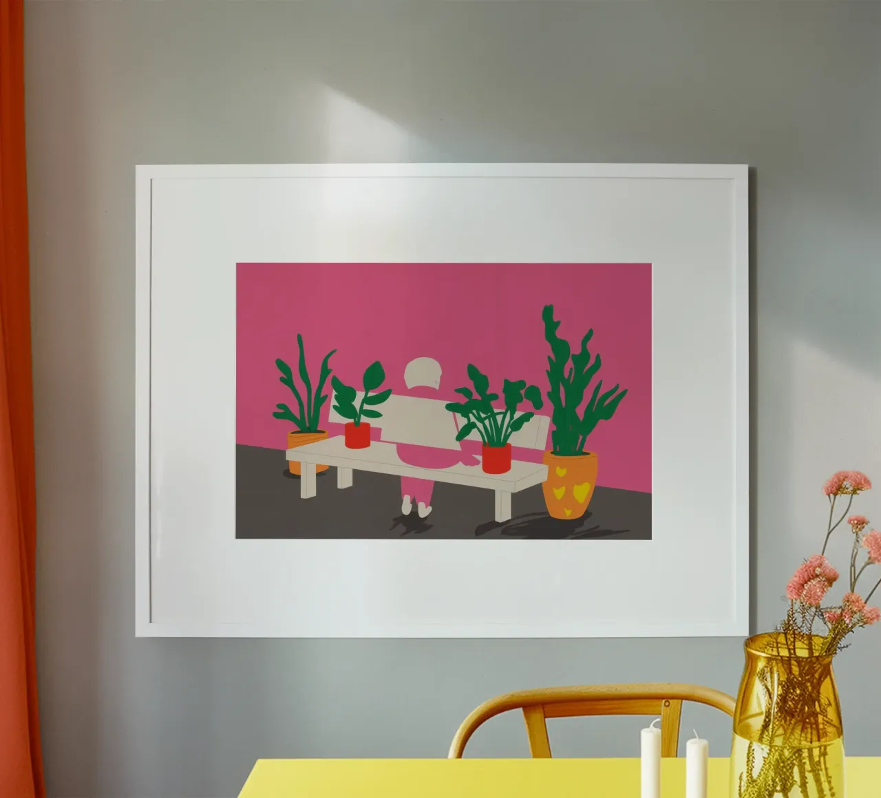 Stadstuin Rust poster van Sky Velour