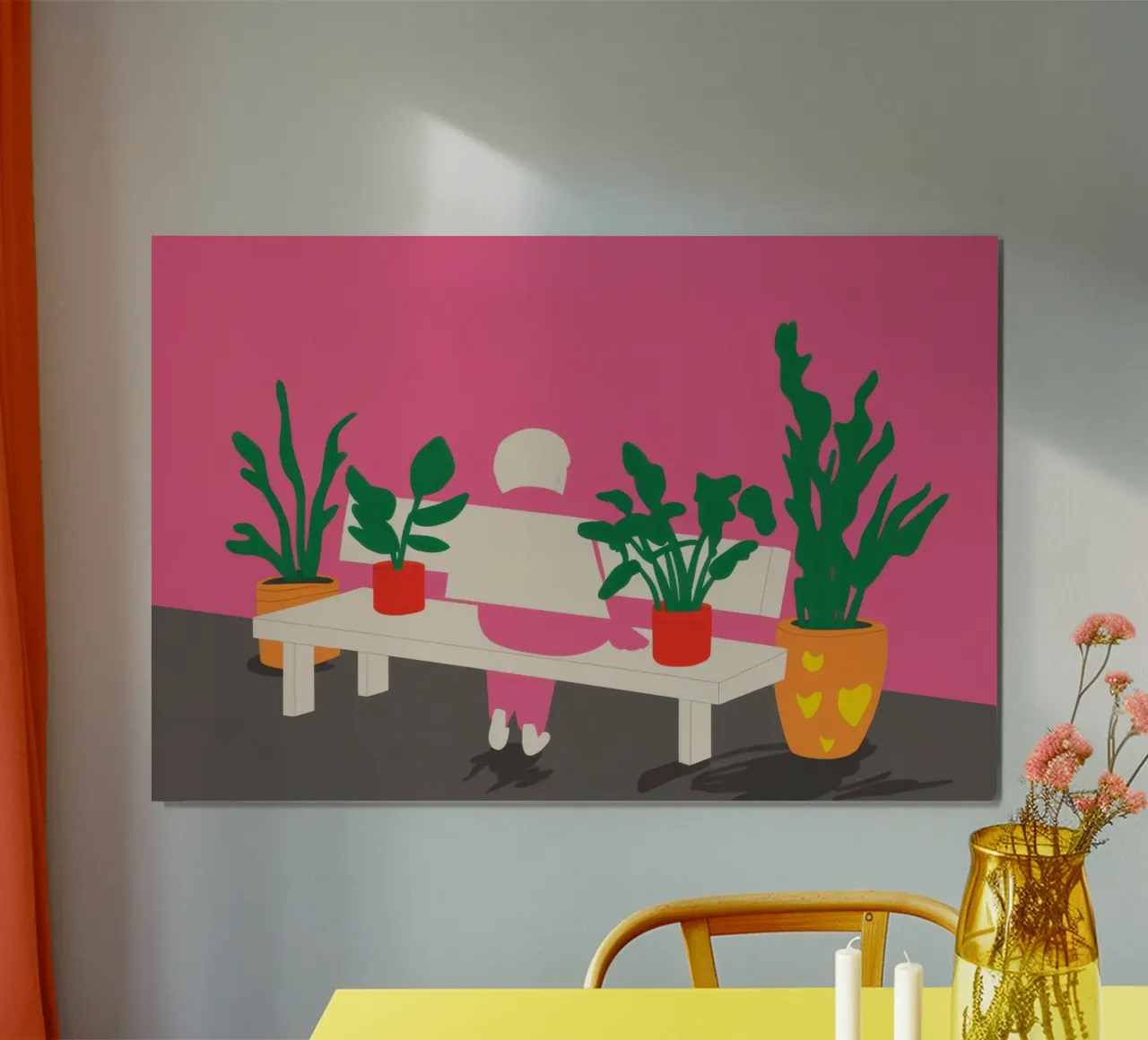 Stadstuin Rust poster van Sky Velour