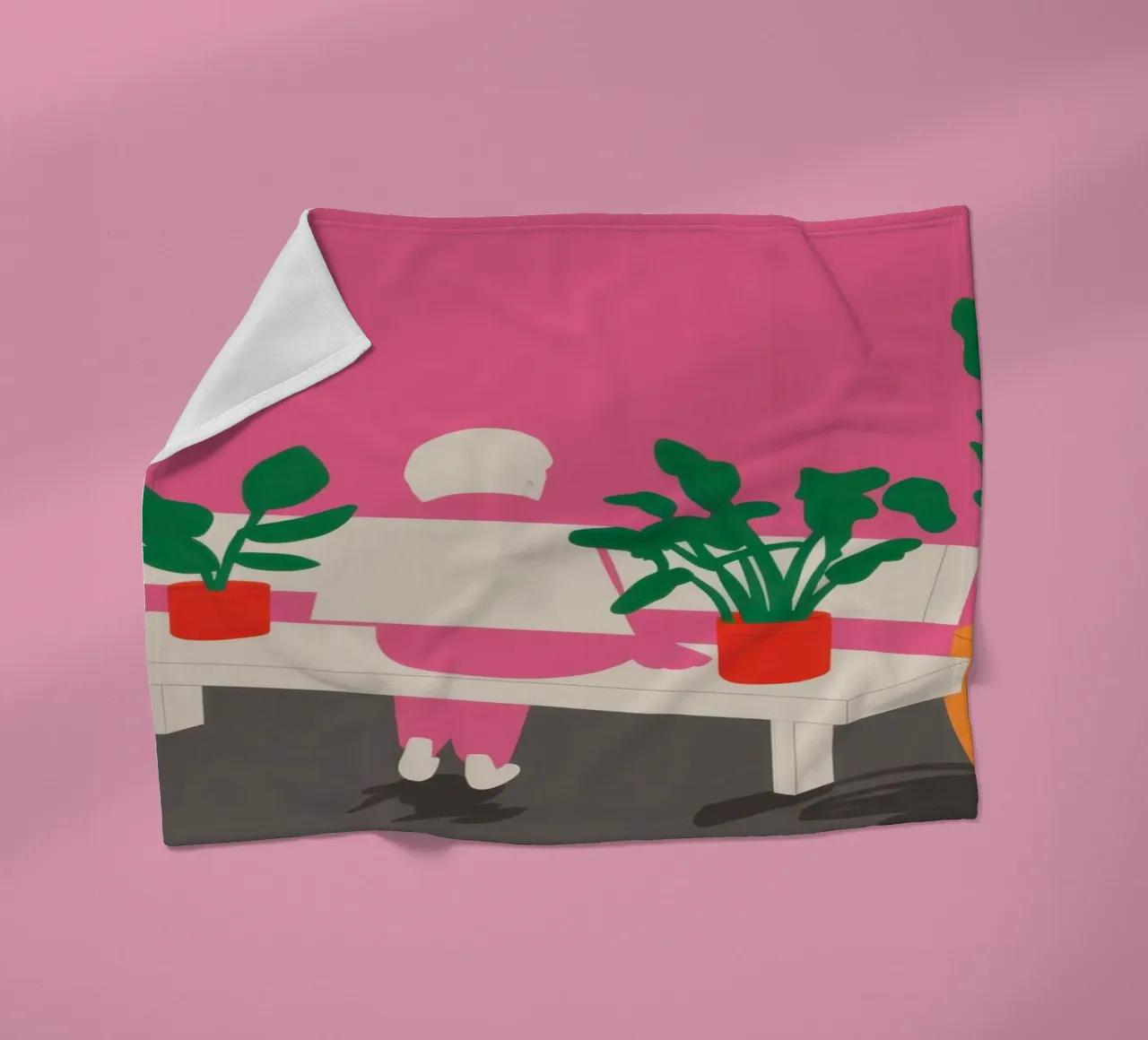 Stadstuin Rust fleecedeken van Sky Velour