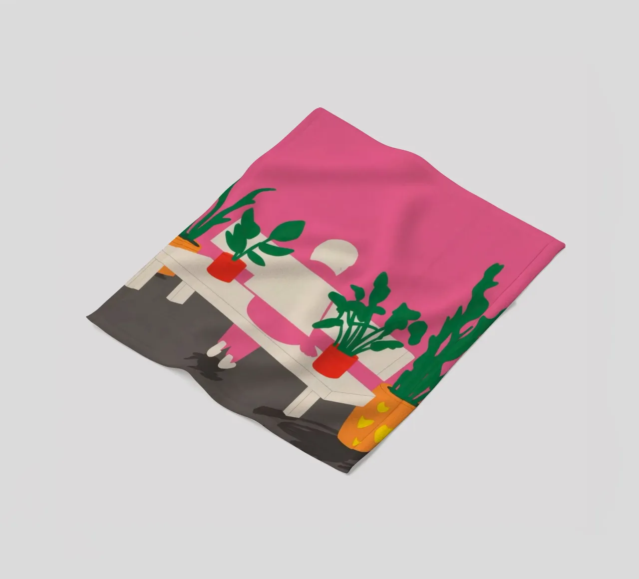 Stadstuin Rust fleecedeken van Sky Velour