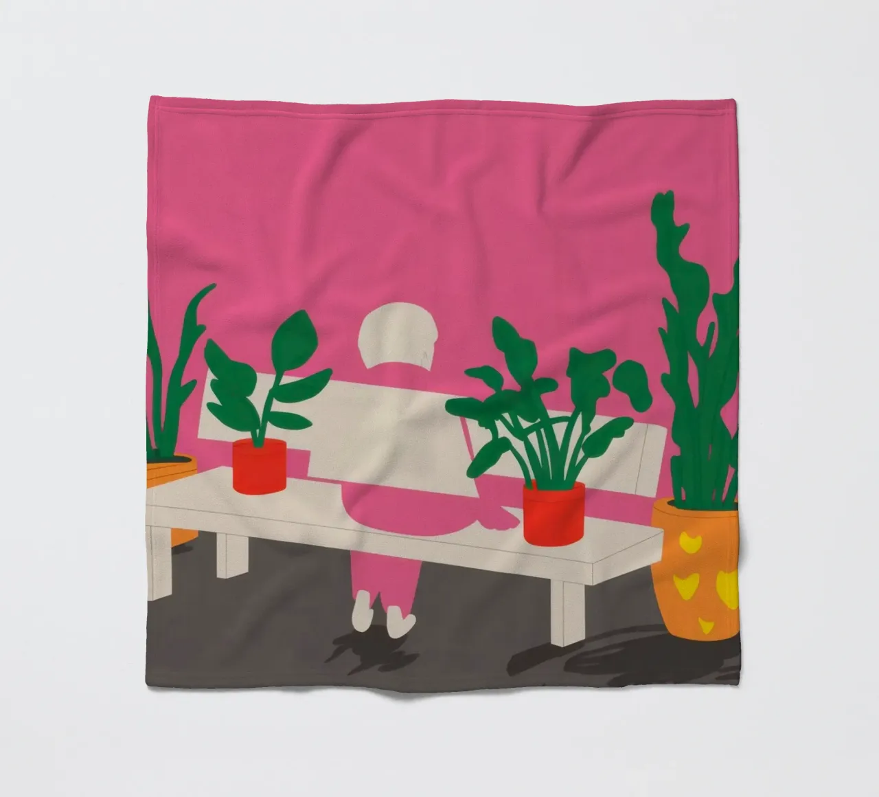 Stadstuin Rust fleecedeken van Sky Velour