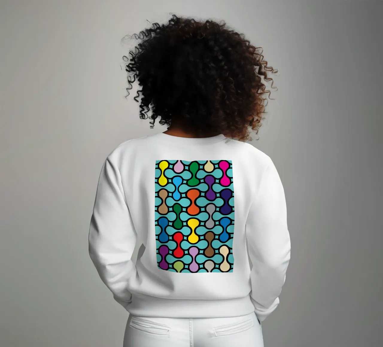 miscela circolare a colori felpa da Ramanda