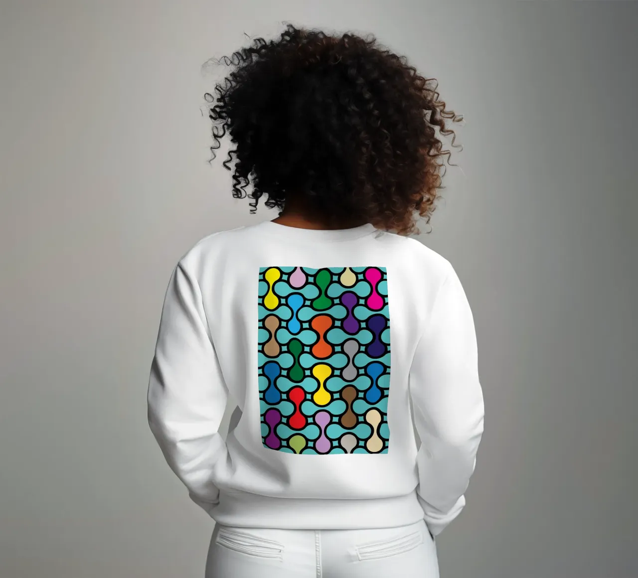 miscela circolare a colori felpa da Ramanda