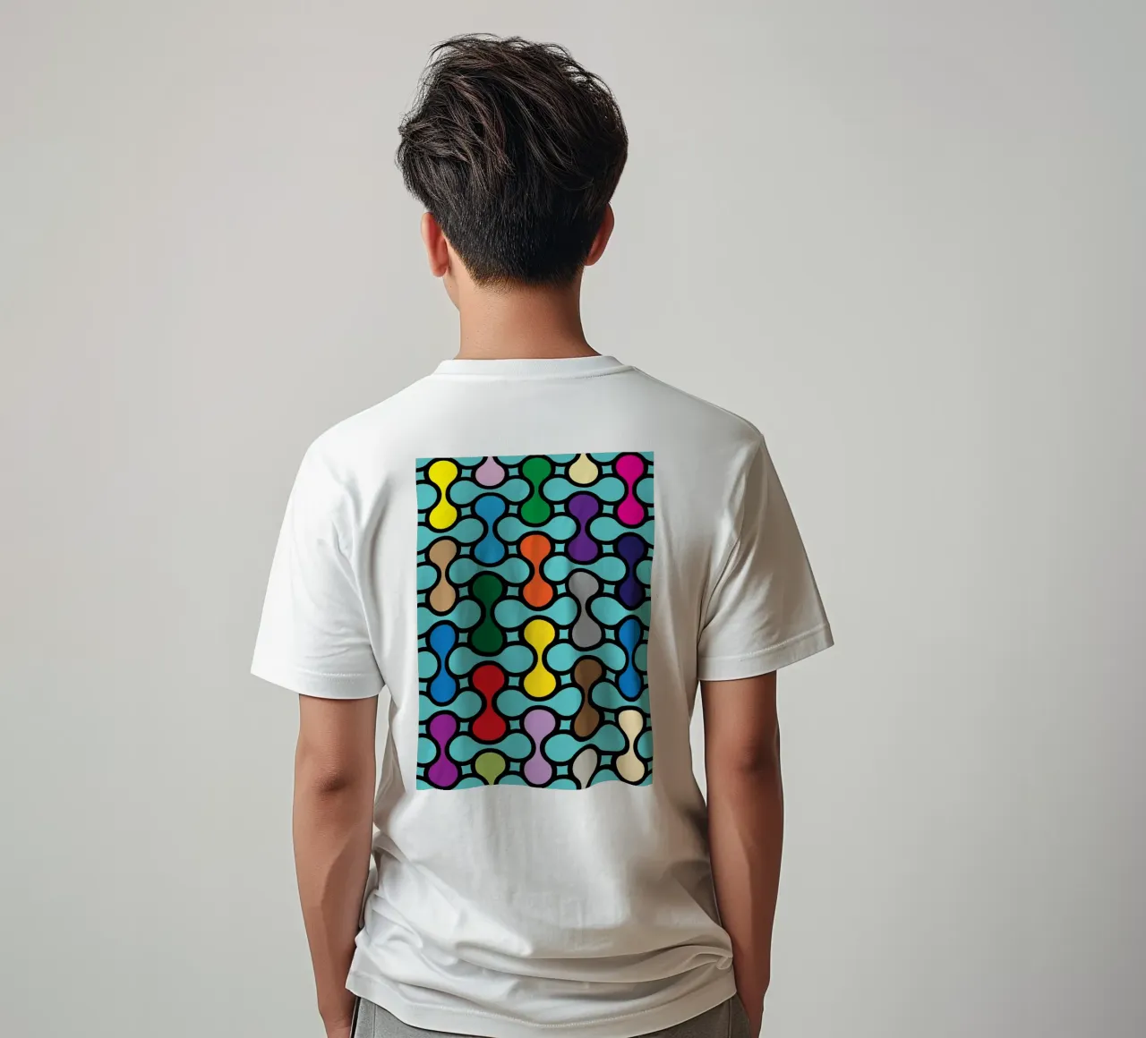 miscela circolare a colori t-shirt da Ramanda