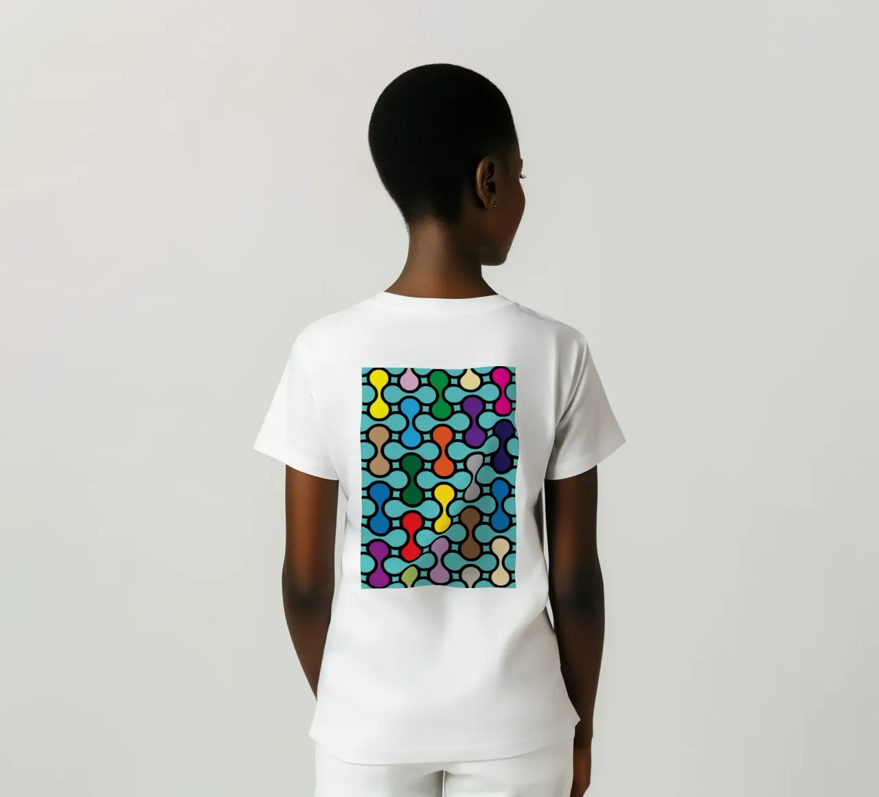 miscela circolare a colori t-shirt da Ramanda