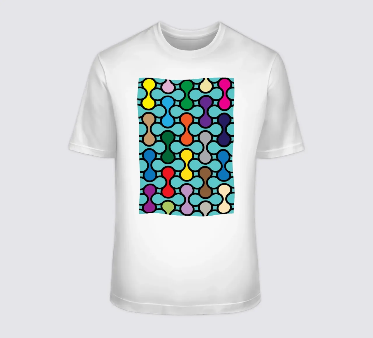 miscela circolare a colori t-shirt da Ramanda