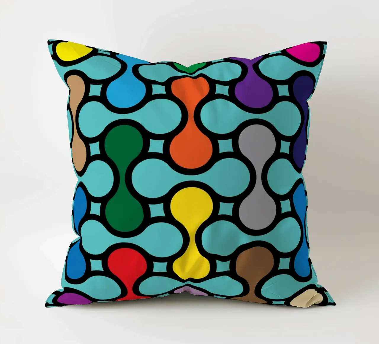 miscela circolare a colori cuscino da Ramanda