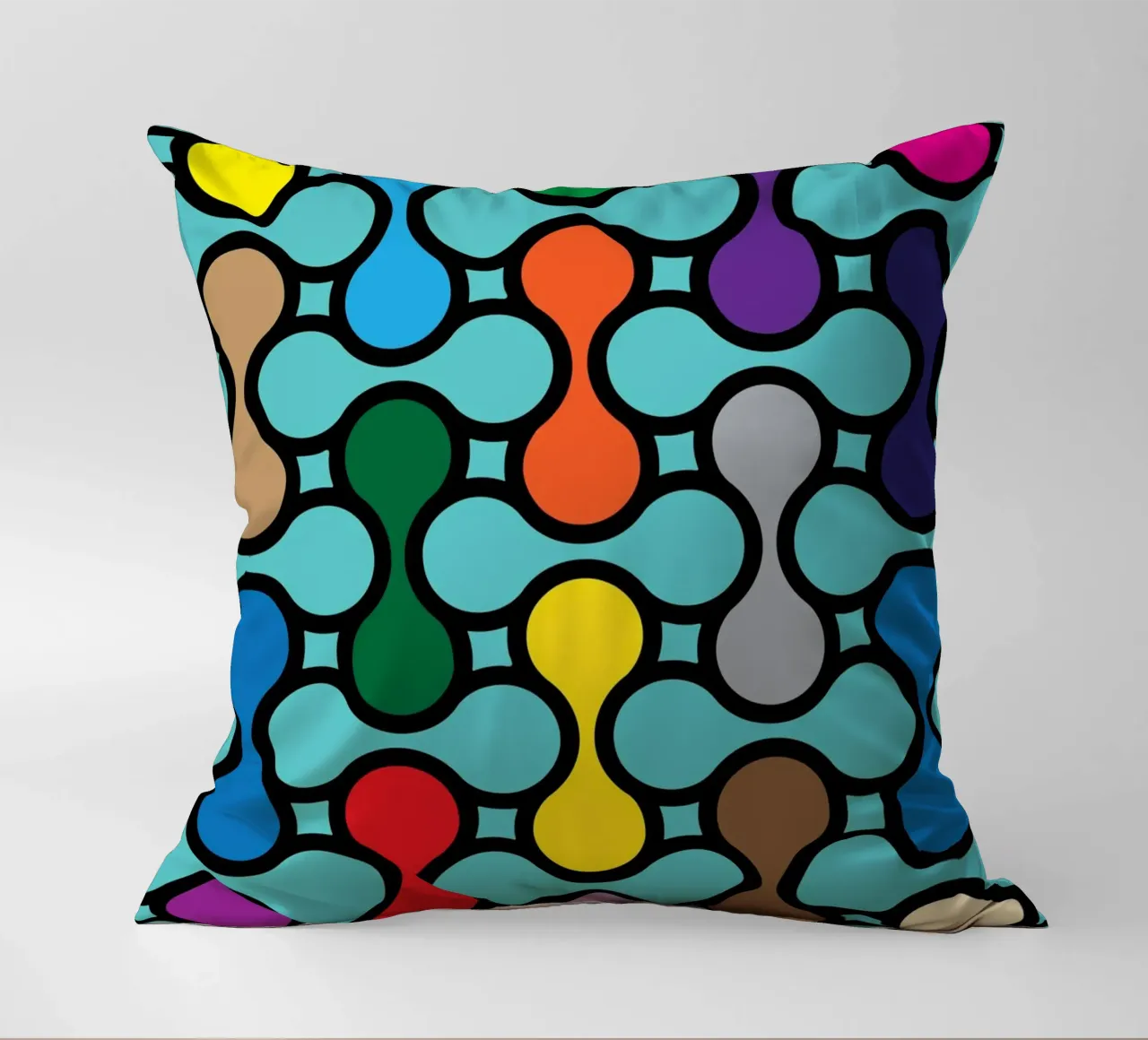 miscela circolare a colori cuscino da Ramanda