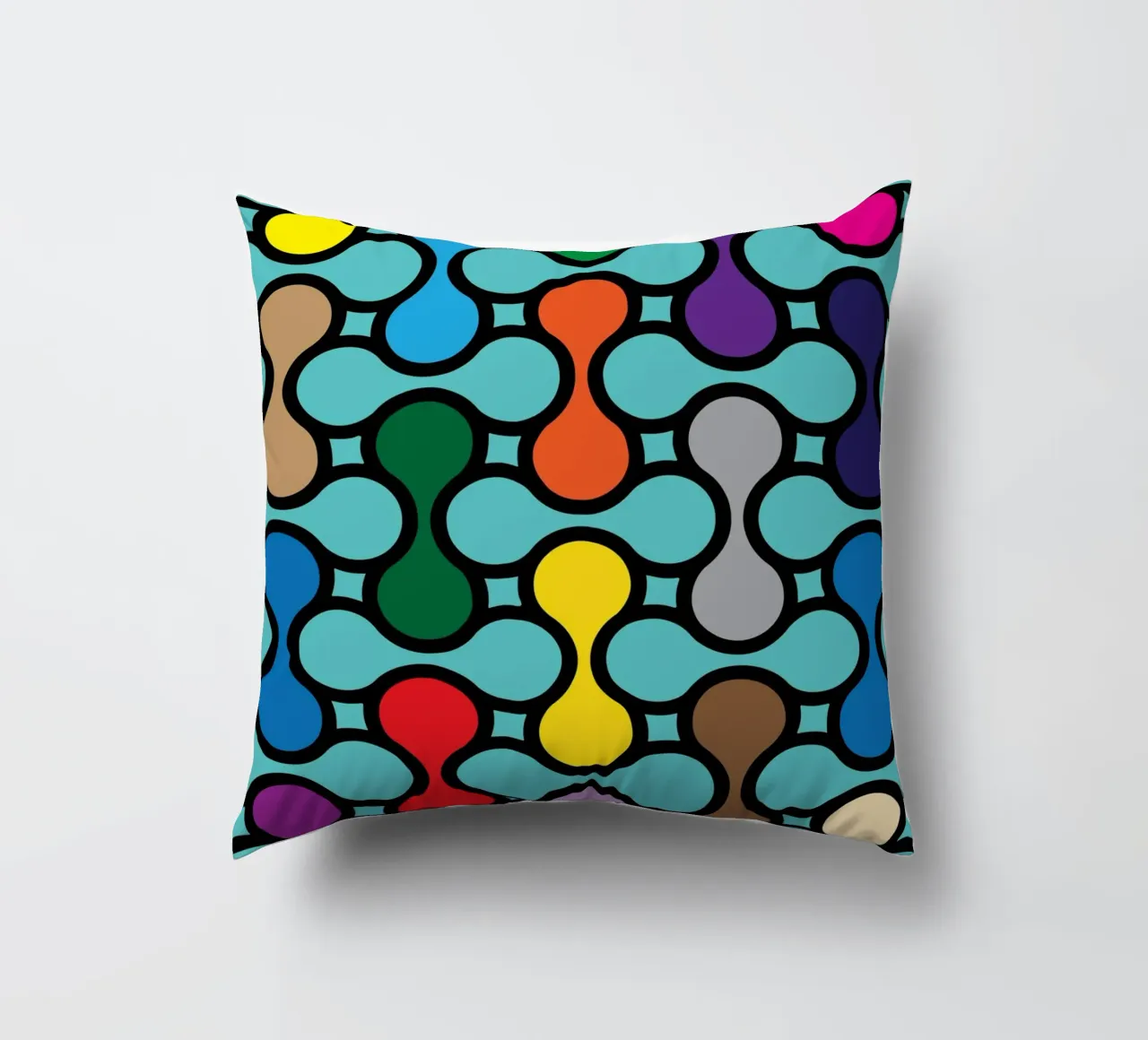 miscela circolare a colori cuscino da Ramanda