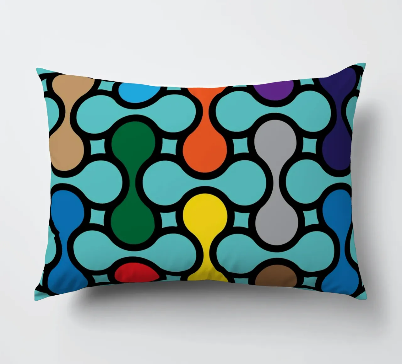 miscela circolare a colori cuscino da Ramanda