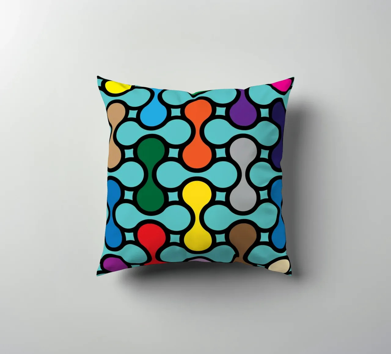 miscela circolare a colori cuscino da Ramanda