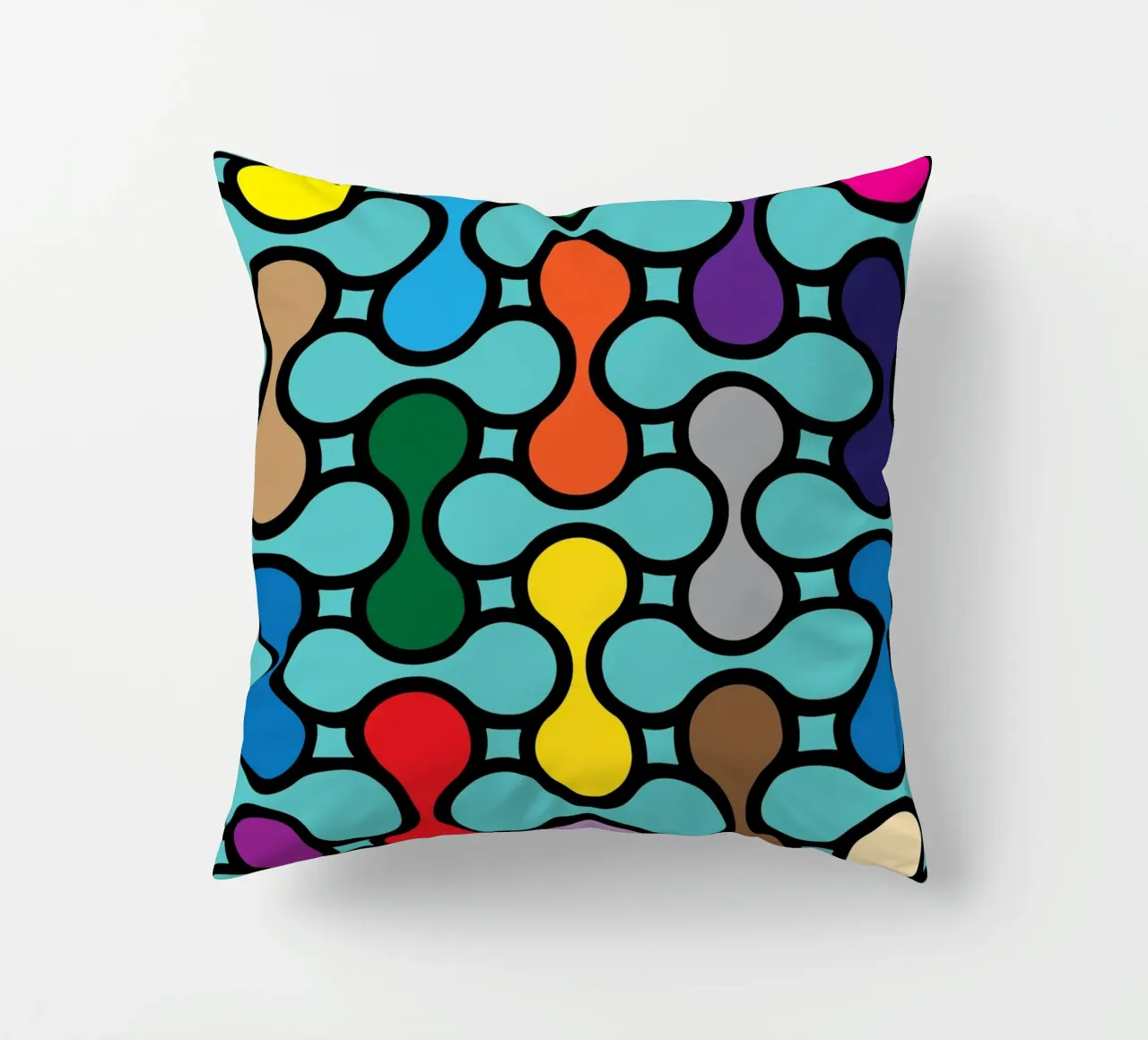 miscela circolare a colori cuscino da Ramanda