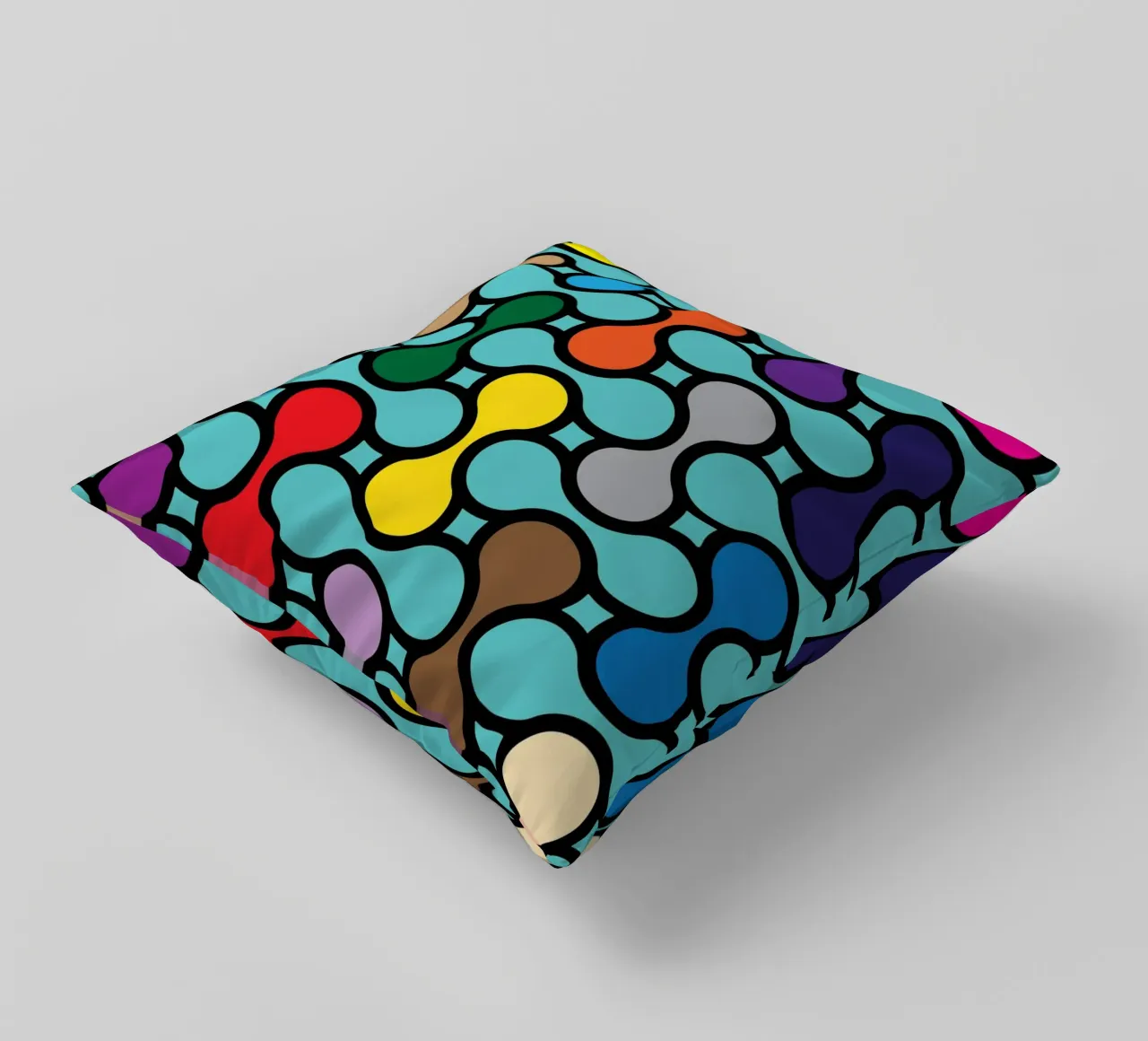 miscela circolare a colori cuscino da Ramanda