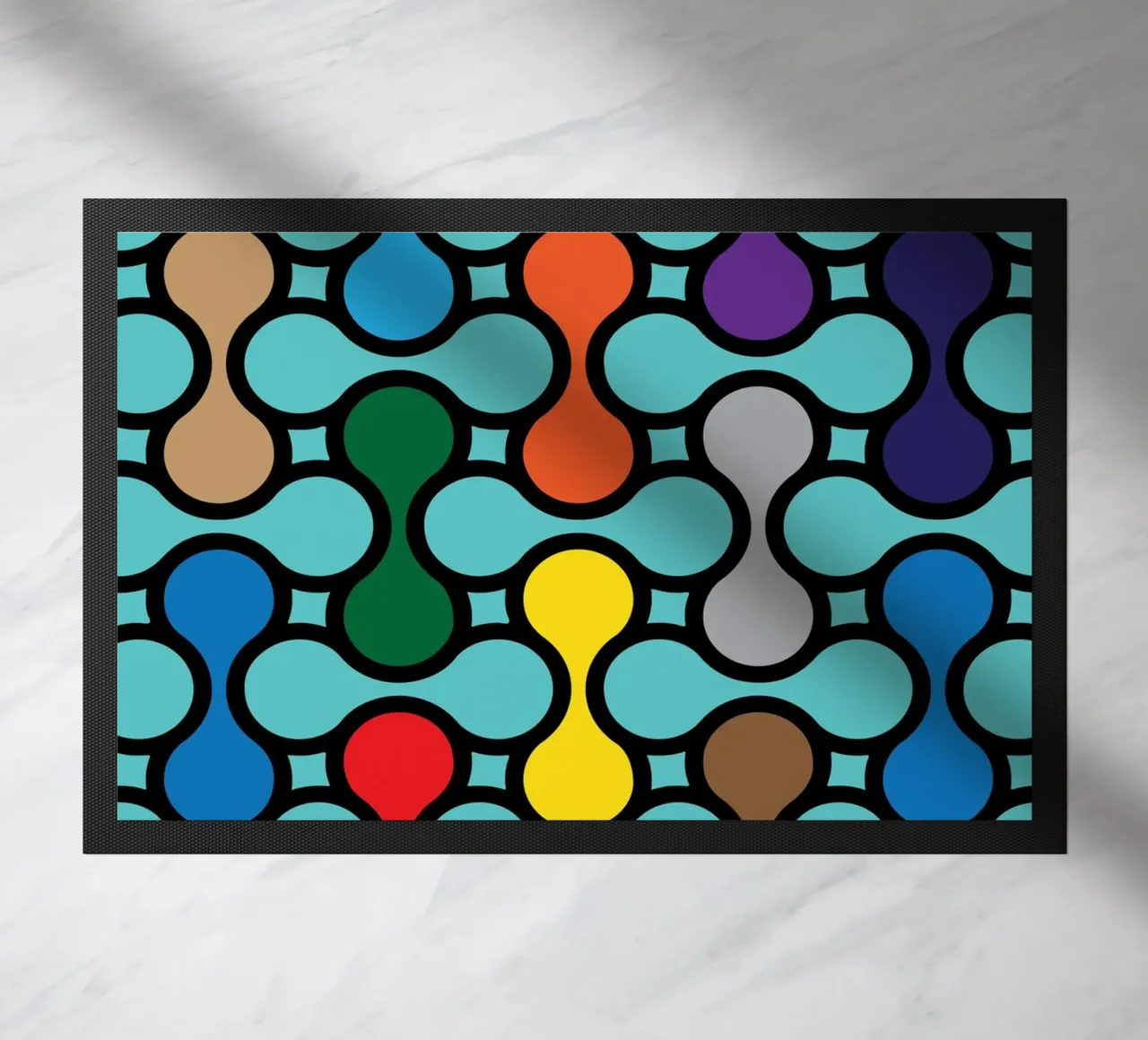 miscela circolare a colori zerbino da Ramanda