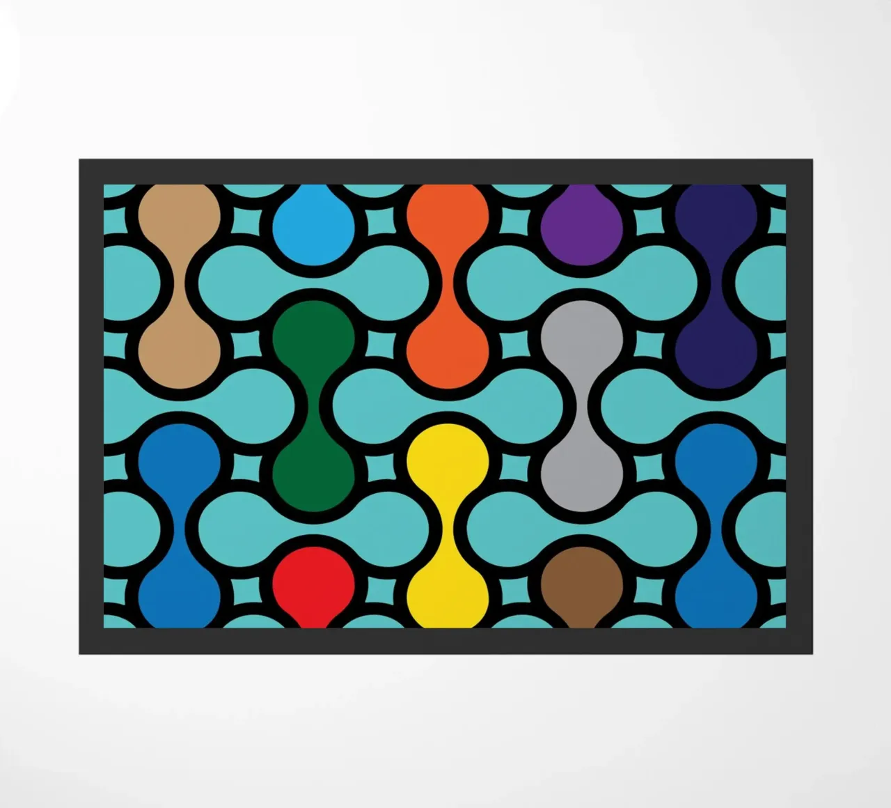 miscela circolare a colori zerbino da Ramanda