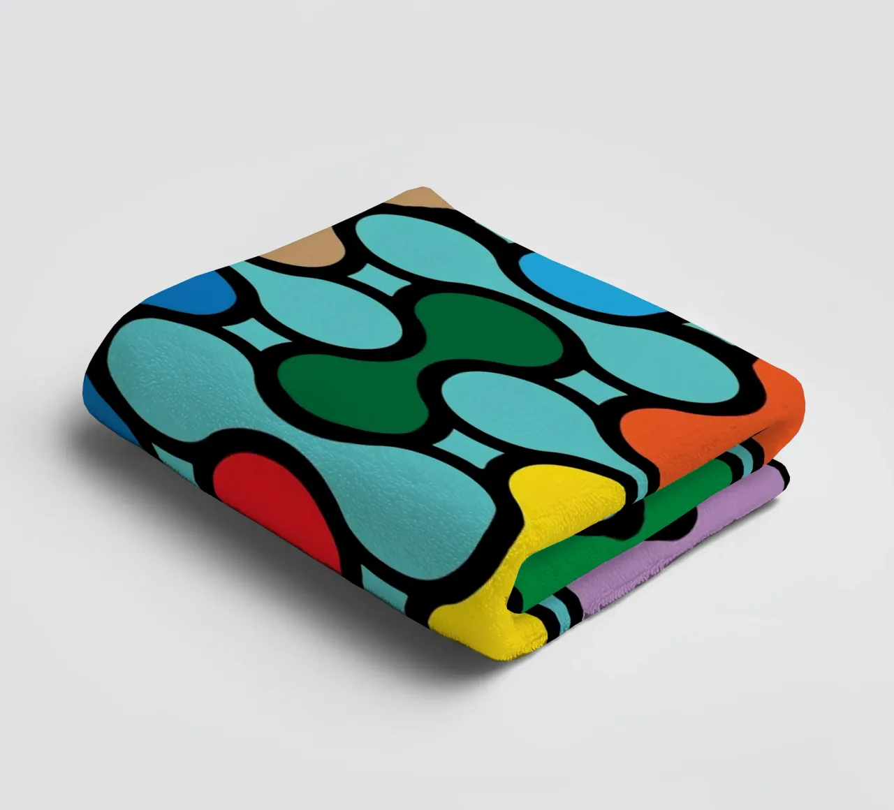 miscela circolare a colori asciugamano da bagno da Ramanda