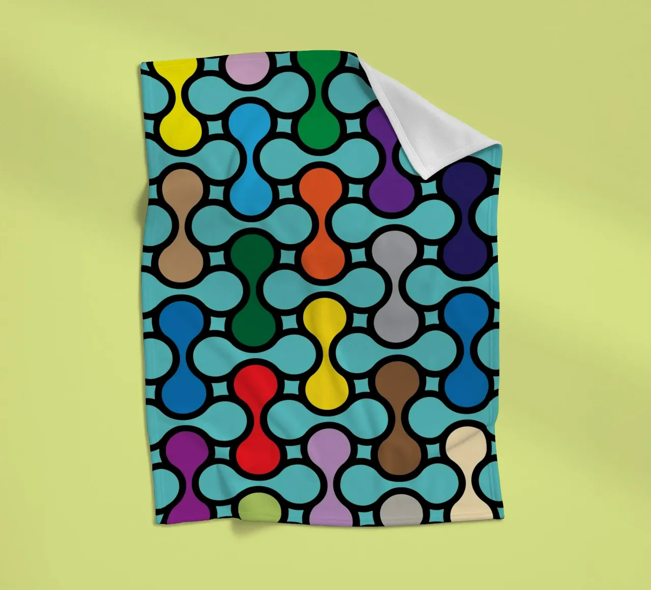 miscela circolare a colori coperta in pile da Ramanda