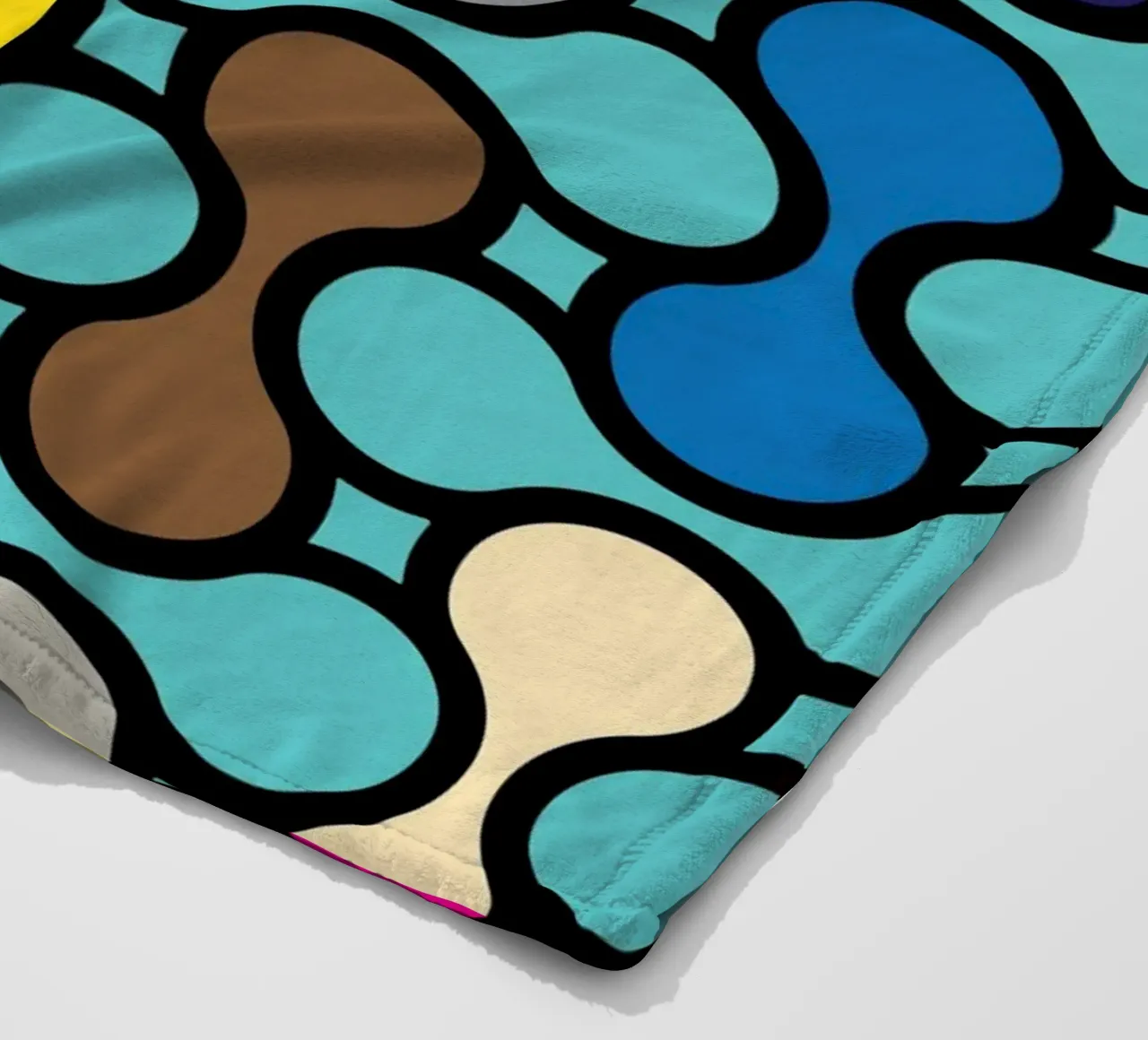 miscela circolare a colori coperta in pile da Ramanda