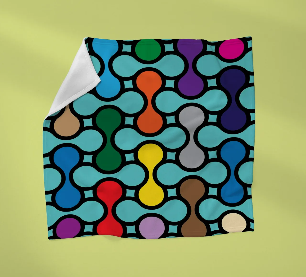 miscela circolare a colori coperta in pile da Ramanda