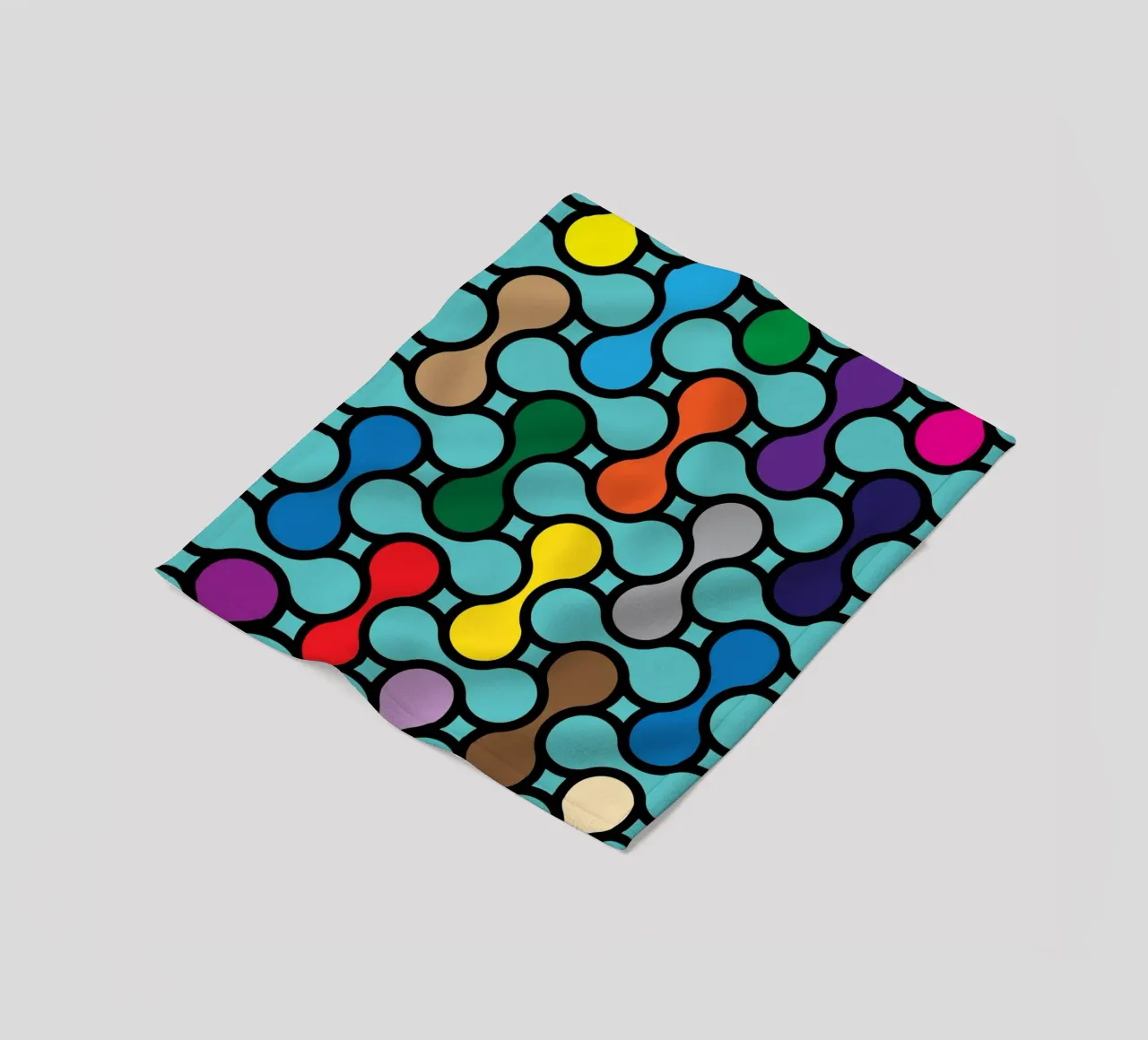 miscela circolare a colori coperta in pile da Ramanda