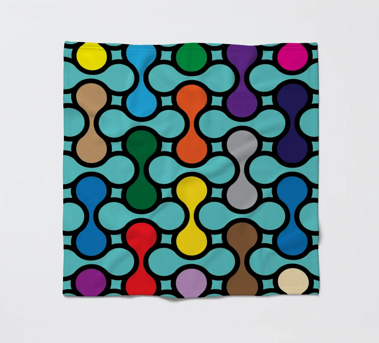 miscela circolare a colori coperta in pile da Ramanda