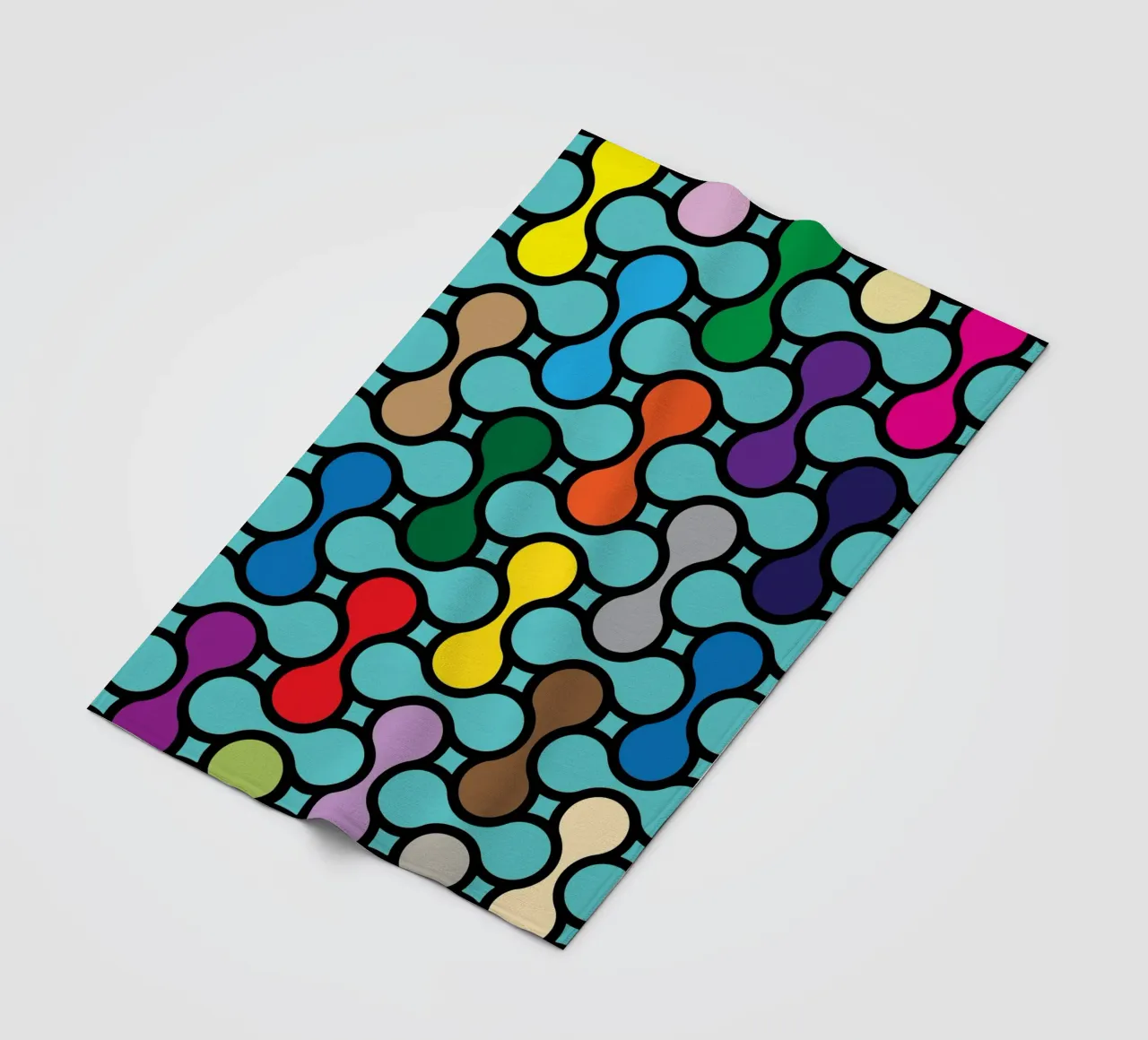 miscela circolare a colori coperta in pile da Ramanda