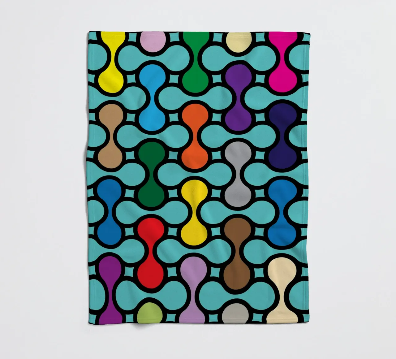 miscela circolare a colori coperta in pile da Ramanda