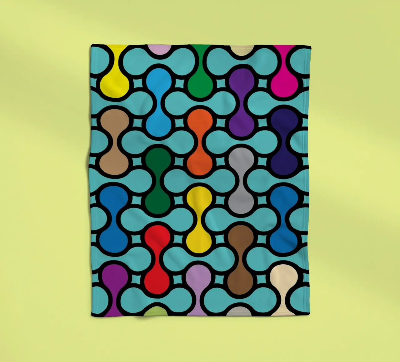 miscela circolare a colori coperta in pile da Ramanda