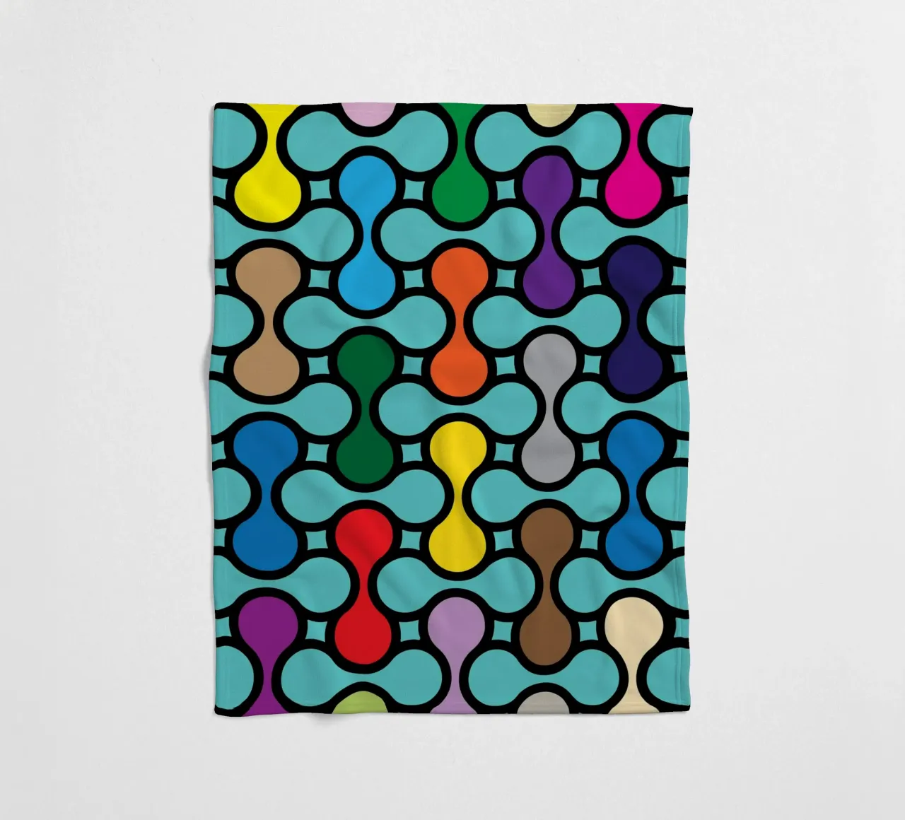 miscela circolare a colori coperta in pile da Ramanda