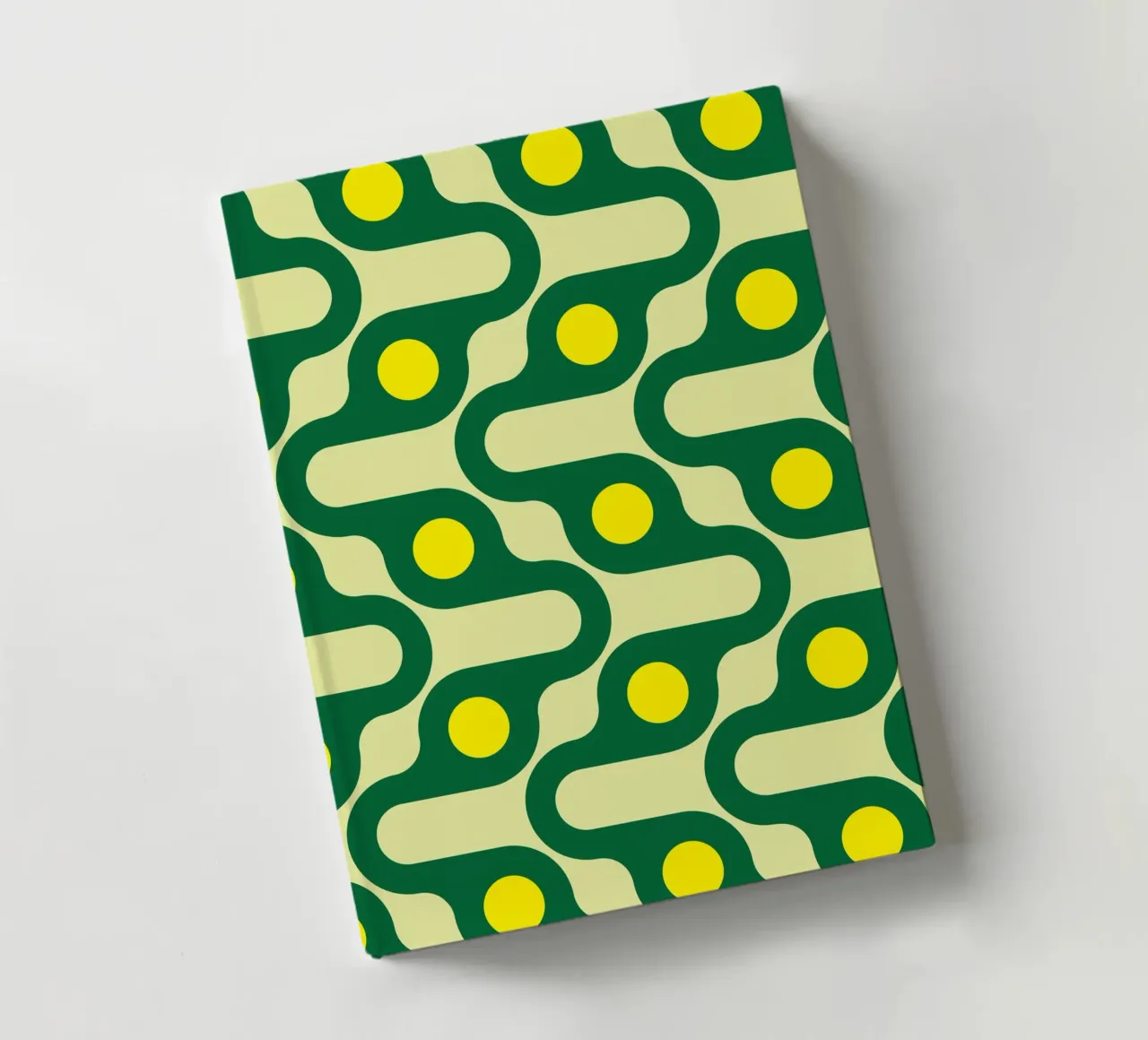 cercle ligne jaune vert carnet de notes de Ramanda