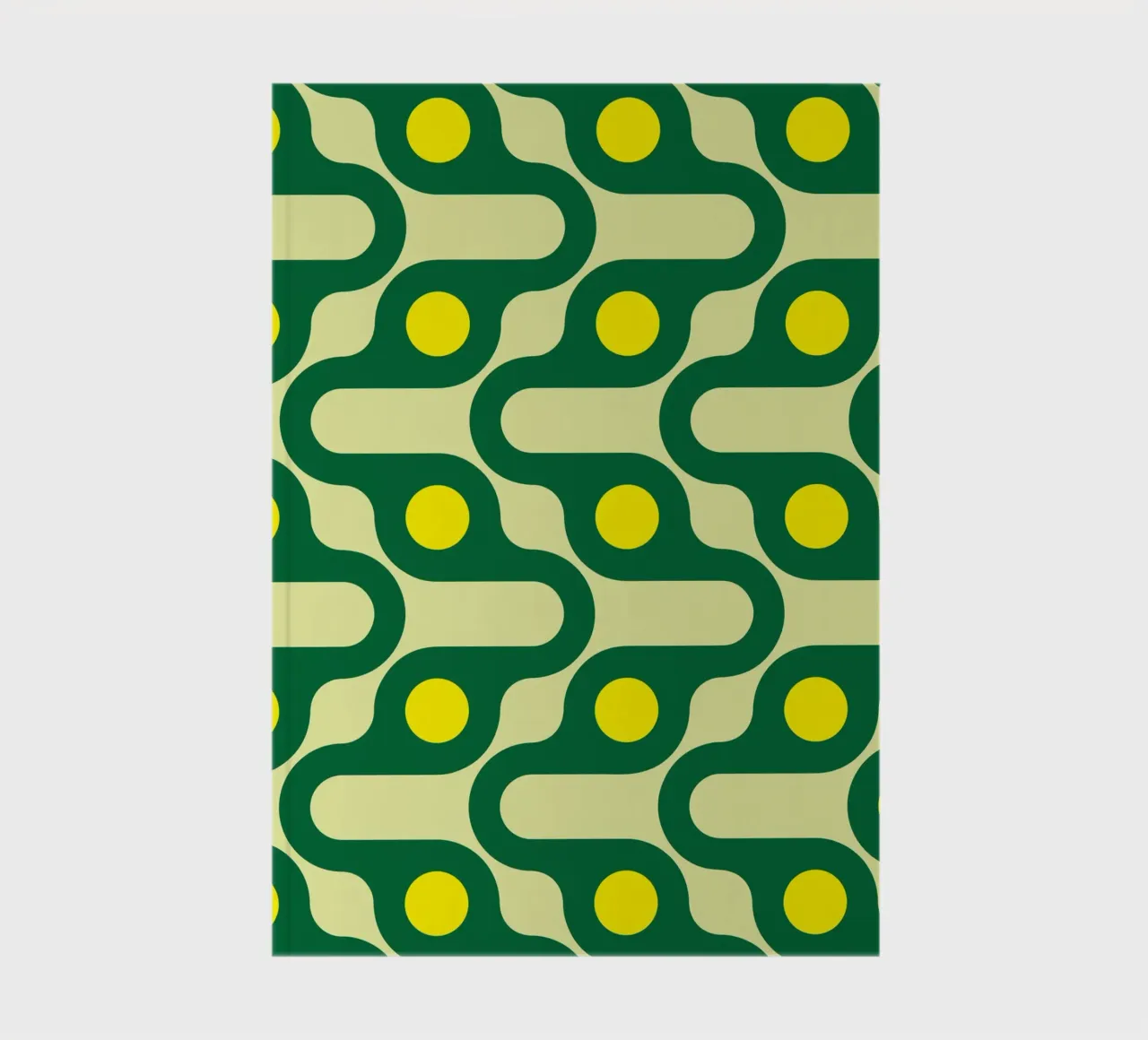 cercle ligne jaune vert carnet de notes de Ramanda