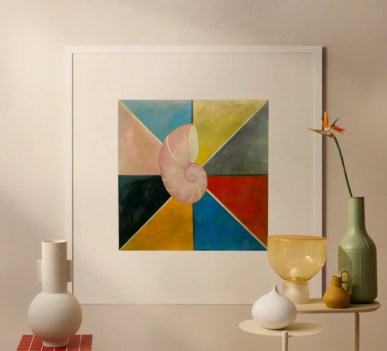 Hilma af Klint - Il Cigno, n. 20, Gruppo IX-SUW poster con telaio in legno da William Store