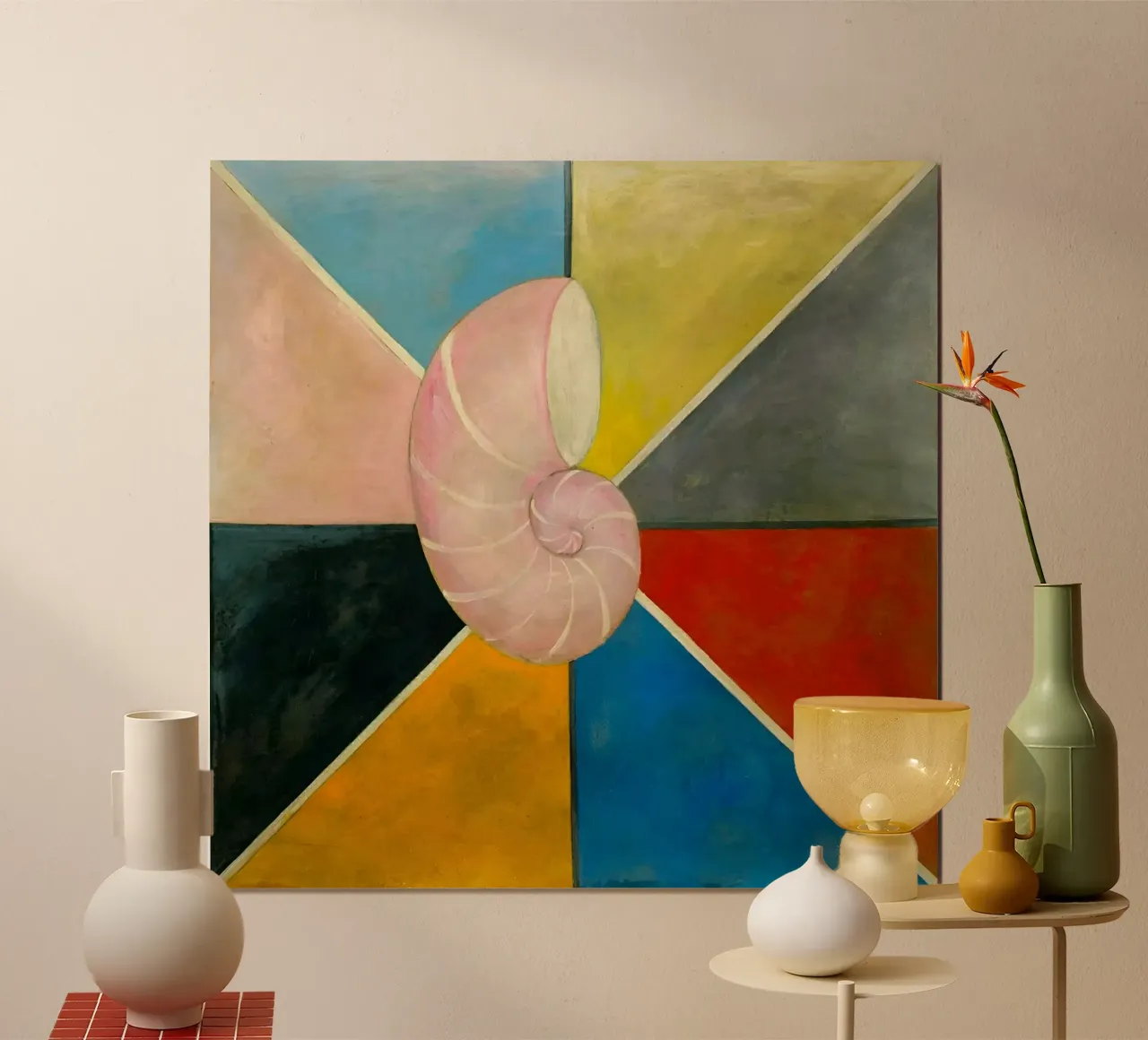 Hilma af Klint - Il Cigno, n. 20, Gruppo IX-SUW poster con telaio in legno da William Store