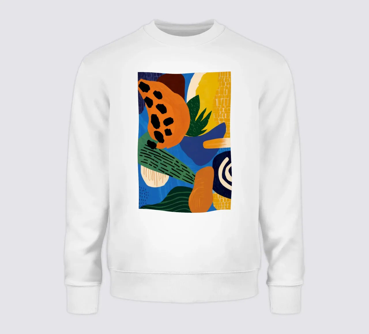 Landschap in abstract sweatshirt van Solace Light