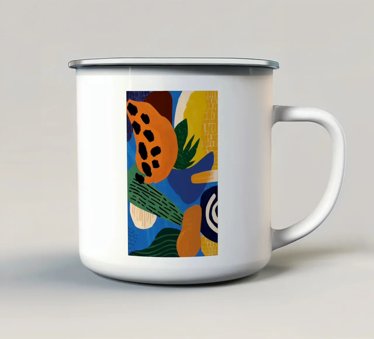 Paesaggio in astratto tazza in smalto da Solace Light