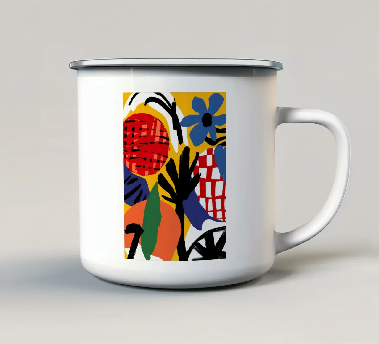 Colore primario floreale tazza in smalto da Solace Light