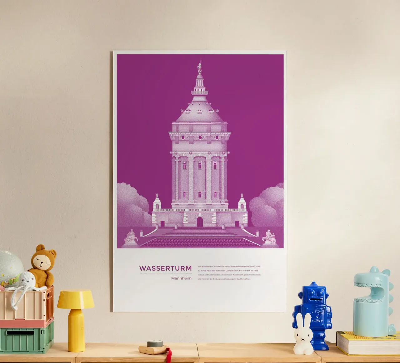 Michael Kunter - Wasserturm Mannheim plexiglass da The Artcircle