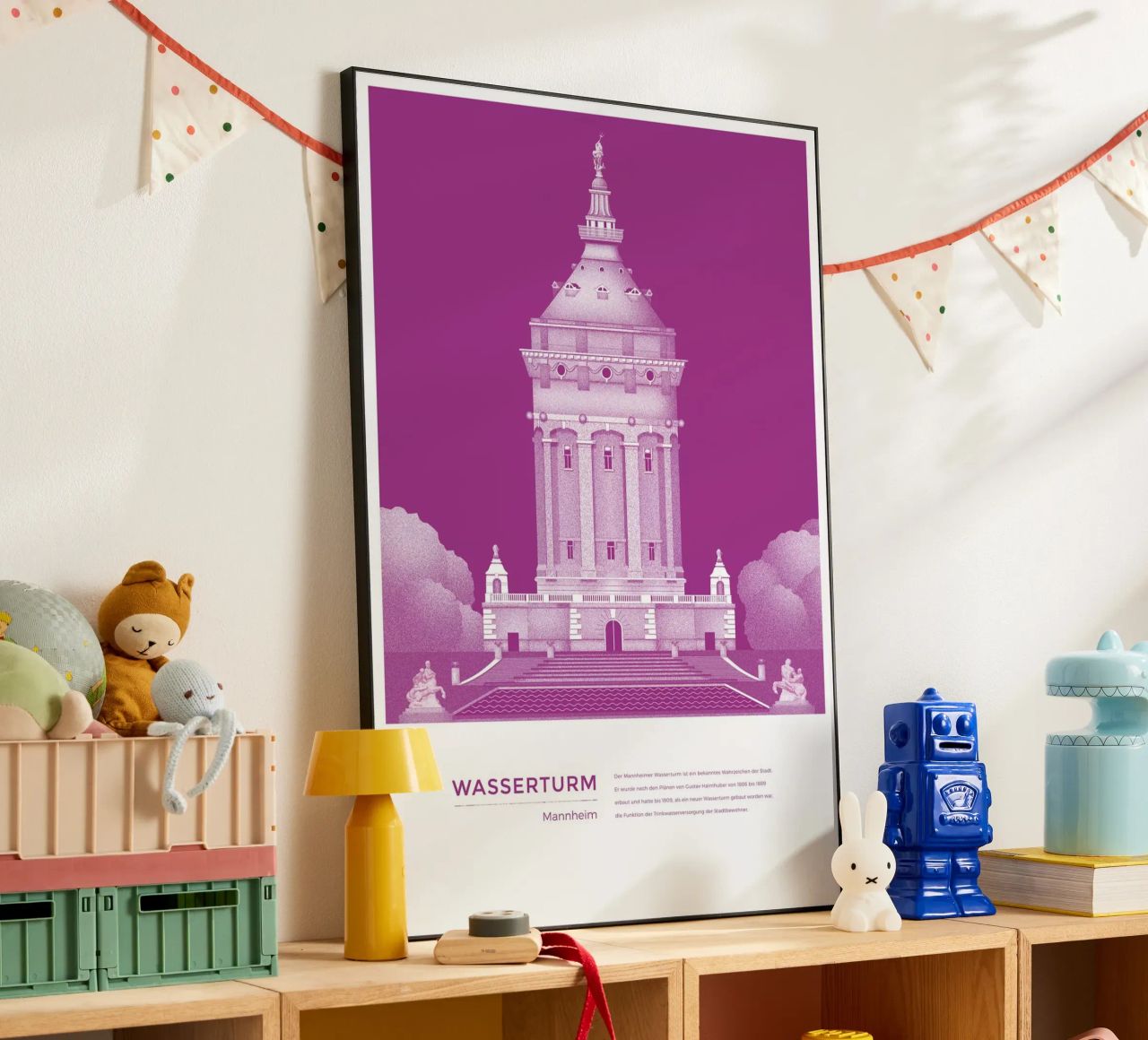 Michael Kunter - Wasserturm Mannheim alluminio dibond da The Artcircle