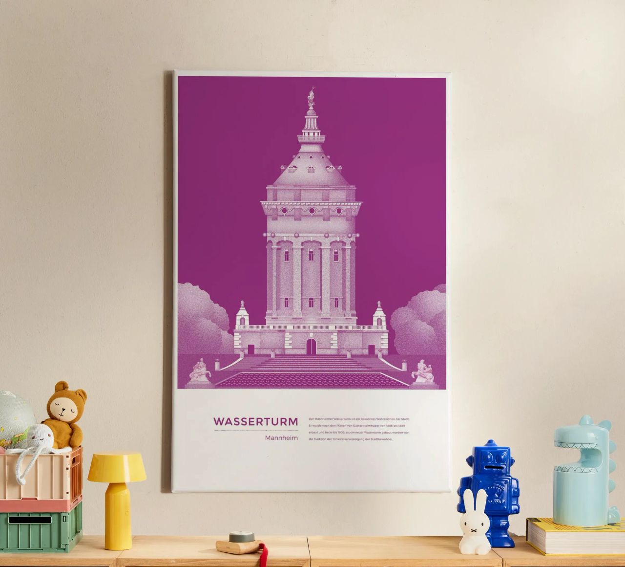 Michael Kunter - Wasserturm Mannheim tela da The Artcircle