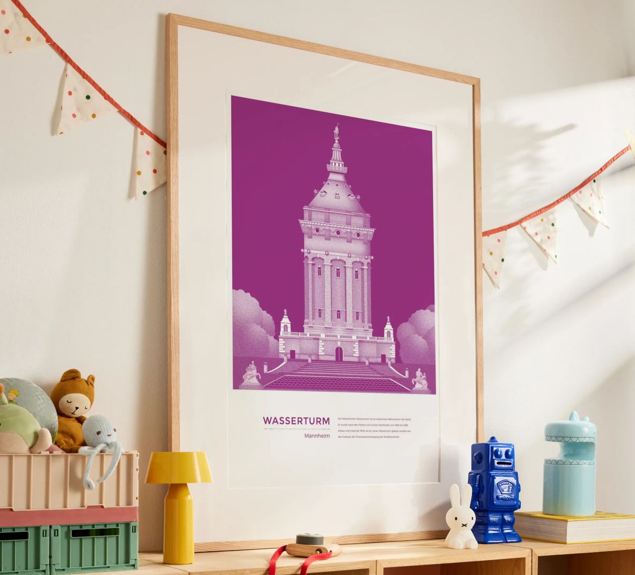 Michael Kunter - Wasserturm Mannheim poster da The Artcircle