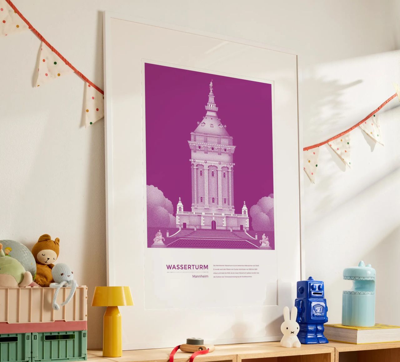 Michael Kunter - Wasserturm Mannheim poster da The Artcircle