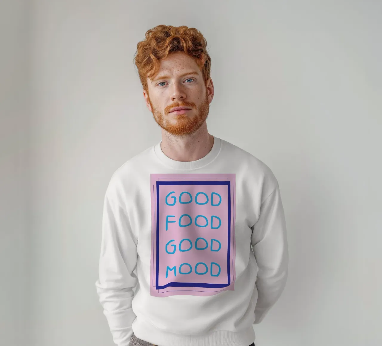 goede foof goede stemming sweatshirt van Ramanda