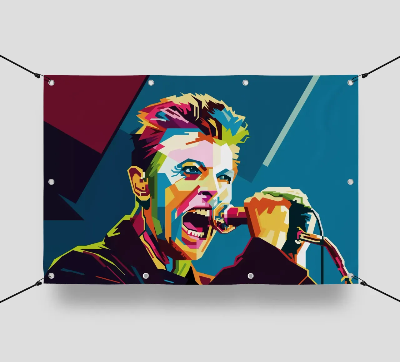 Rod Stewart WPAP Popart telo in pvc da KP Artwork
